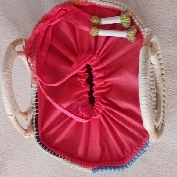 Rag Rug Drawstring Tote - Picture 5 of 10